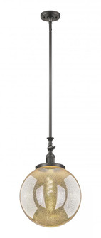Beacon - 1 Light - 12 inch - Oil Rubbed Bronze - Stem Hung - Adjustable Mini Pendant (3442|206-OB-G208-14)