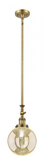Beacon - 1 Light - 8 inch - Brushed Brass - Stem Hung - Adjustable Mini Pendant (3442|206-BB-G208-8)