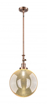 Beacon - 1 Light - 12 inch - Antique Copper - Stem Hung - Adjustable Mini Pendant (3442|206-AC-G208-12)