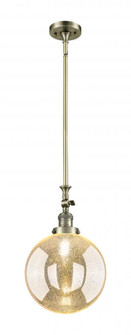 Beacon - 1 Light - 10 inch - Antique Brass - Stem Hung - Adjustable Mini Pendant (3442|206-AB-G208-10)
