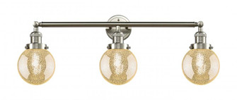 Beacon - 3 Light - 30 inch - Brushed Satin Nickel - Bath Vanity Light (3442|205-SN-G208-6)