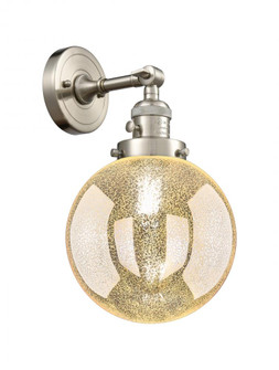 Beacon - 1 Light - 8 inch - Brushed Satin Nickel - Adjustable Sconce (3442|203SW-SN-G208-8)