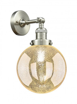 Beacon - 1 Light - 8 inch - Brushed Satin Nickel - Adjustable Sconce (3442|203-SN-G208-8)