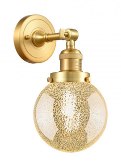 Beacon - 1 Light - 6 inch - Satin Gold - Adjustable Sconce (3442|203-SG-G208-6)