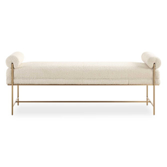 Uttermost Bolster Pearl White Bench (85|23888)