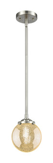 Beacon - 1 Light - 6 inch - Brushed Satin Nickel - Stem hung - Mini Pendant (3442|284-1S-SN-G208-6)
