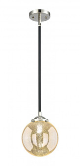 Beacon - 1 Light - 8 inch - Black Polished Nickel - Stem hung - Mini Pendant (3442|284-1S-BPN-G208-8)