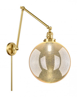Beacon - 1 Light - 12 inch - Satin Gold -Adjustable Swing Arm (3442|238-SG-G208-12)