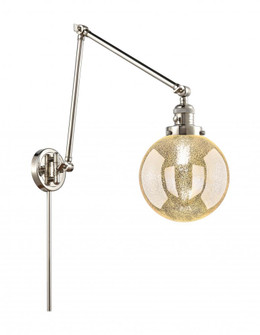 Beacon - 1 Light - 8 inch - Polished Nickel -Adjustable Swing Arm (3442|238-PN-G208-8)