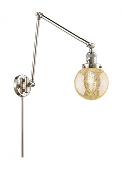 Beacon - 1 Light - 6 inch - Polished Nickel -Adjustable Swing Arm (3442|238-PN-G208-6)