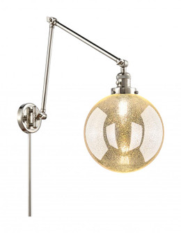 Beacon - 1 Light - 10 inch - Polished Nickel -Adjustable Swing Arm (3442|238-PN-G208-10)