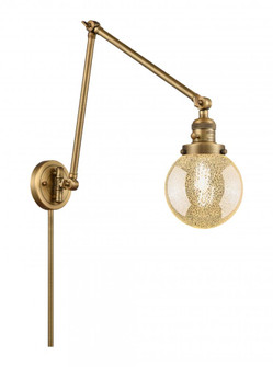 Beacon - 1 Light - 6 inch - Brushed Brass -Adjustable Swing Arm (3442|238-BB-G208-6)
