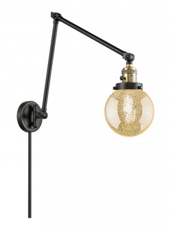 Beacon - 1 Light - 6 inch - Black Antique Brass -Adjustable Swing Arm (3442|238-BAB-G208-6)