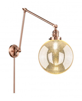 Beacon - 1 Light - 10 inch - Antique Copper -Adjustable Swing Arm (3442|238-AC-G208-10)