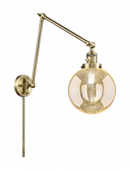 Beacon - 1 Light - 8 inch - Antique Brass -Adjustable Swing Arm (3442|238-AB-G208-8)