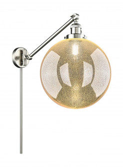 Beacon - 1 Light - 12 inch - Brushed Satin Nickel -Adjustable Swing Arm (3442|237-SN-G208-12)