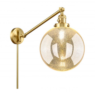 Beacon - 1 Light - 10 inch - Satin Gold -Adjustable Swing Arm (3442|237-SG-G208-10)