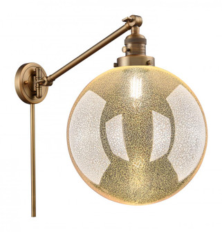 Beacon - 1 Light - 12 inch - Brushed Brass -Adjustable Swing Arm (3442|237-BB-G208-12)