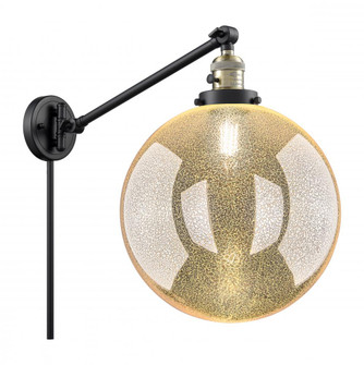 Beacon - 1 Light - 12 inch - Black Antique Brass -Adjustable Swing Arm (3442|237-BAB-G208-12)