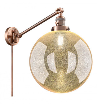 Beacon - 1 Light - 12 inch - Antique Copper -Adjustable Swing Arm (3442|237-AC-G208-12)