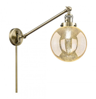 Beacon - 1 Light - 8 inch - Antique Brass -Adjustable Swing Arm (3442|237-AB-G208-8)