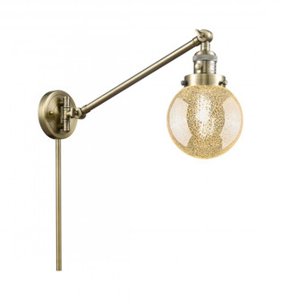 Beacon - 1 Light - 6 inch - Antique Brass -Adjustable Swing Arm (3442|237-AB-G208-6)