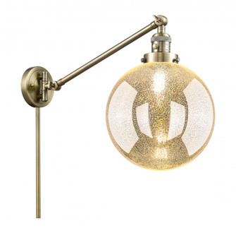Beacon - 1 Light - 10 inch - Antique Brass -Adjustable Swing Arm (3442|237-AB-G208-10)