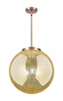 Beacon - 3 Light - 16 inch - Antique Copper - Stem hung - Pendant (3442|221-3S-AC-G208-16)