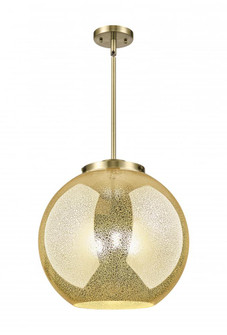 Athens - 3 Light - 16 inch - Antique Brass - Stem hung - Pendant (3442|221-3S-AB-G128-16)