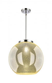 Athens - 1 Light - 16 inch - Polished Chrome - Stem Hung - Pendant (3442|221-1S-PC-G128-16)