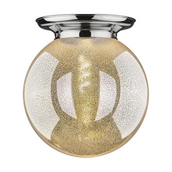 Beacon - 1 Light - 14 inch - Polished Chrome - Flush Mount (3442|221-1F-PC-G208-14)