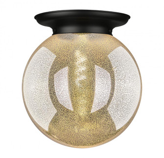 Beacon - 1 Light - 14 inch - Matte Black - Flush Mount (3442|221-1F-BK-G208-14)