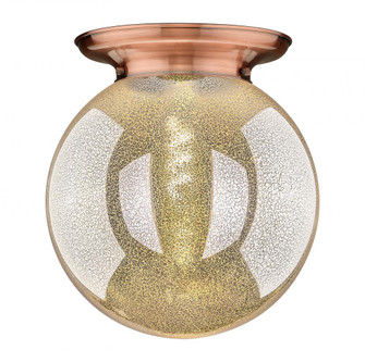 Beacon - 1 Light - 14 inch - Antique Copper - Flush Mount (3442|221-1F-AC-G208-14)