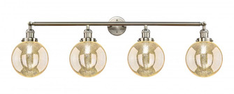 Beacon - 4 Light - 44 inch - Brushed Satin Nickel - Adjustable Bath Vanity Light (3442|215-SN-G208-8)
