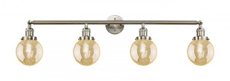 Beacon - 4 Light - 42 inch - Brushed Satin Nickel - Adjustable Bath Vanity Light (3442|215-SN-G208-6)