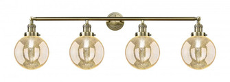 Beacon - 4 Light - 44 inch - Antique Brass - Adjustable Bath Vanity Light (3442|215-AB-G208-8)