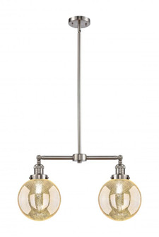 Beacon - 2 Light - 25 inch - Brushed Satin Nickel - Stem Hung - Adjustable Island Light (3442|209-SN-G208-8)