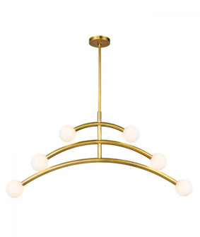 Dalia Chandelier - Brass Finish (10813|KCH3106-6BS)