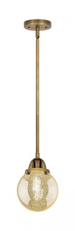 Beacon - 1 Light - 6 inch - Brushed Brass - Stem hung - Mini Pendant (3442|288-1S-BB-G208-6)
