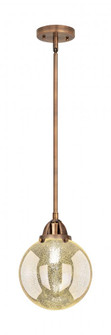 Beacon - 1 Light - 8 inch - Antique Copper - Stem hung - Mini Pendant (3442|288-1S-AC-G208-8)