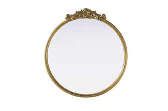 Naomi Vintage Resin Mirror 36x38 in Antique Brass (758|MR7G36AB)