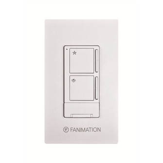 Ceiling Fan Wall Control with Receiver - 3 Speed Fan and Light - White (90|WR506WH)