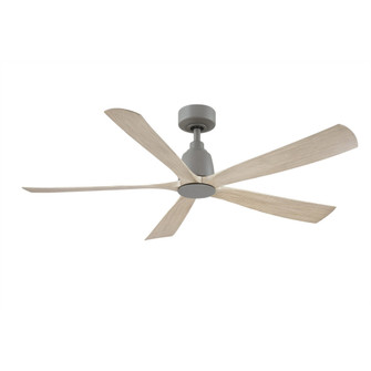 Kute5 52 inch Indoor/Outdoor Smart Ceiling Fan - Antique Graphite with Light Oak blades (90|FPD5534AGP)