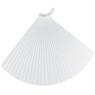 TriAire Custom 52 inch Indoor/Outdoor Pleated Ceiling Fan Blade Set of 3 - Matte White (90|BPW8565MWW)