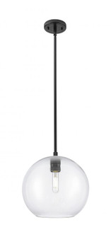 Crown Point - 1 Light - 10 inch - Matte Black - Pendant (3442|434-1S-BK-G122-10)