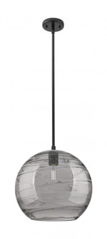 Crown Point - 1 Light - 12 inch - Matte Black - Pendant (3442|434-1S-BK-G1213-12SM)