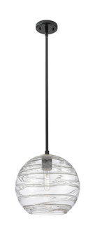 Crown Point - 1 Light - 10 inch - Matte Black - Pendant (3442|434-1S-BK-G1213-10CL)