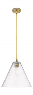 Crown Point - 1 Light - 12 inch - Brushed Brass - Pendant (3442|434-1S-BB-GBC-124)