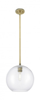 Crown Point - 1 Light - 10 inch - Brushed Brass - Pendant (3442|434-1S-BB-G122-10)