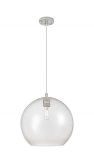 Crown Point - 1 Light - 12 inch - Satin Nickel - Cord Hung - Pendant (3442|434-1P-SN-G124-12)